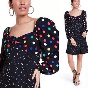 RIXO polka dot dress